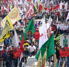 La Via Campesina and FSPI rally 2006 05 17