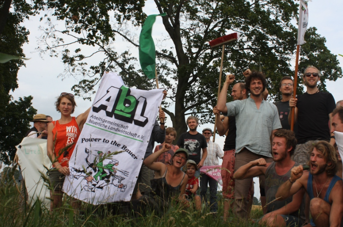 German Corporations exploiting legal loopholes to grab small farms. Young Peasants are leading the fight back
