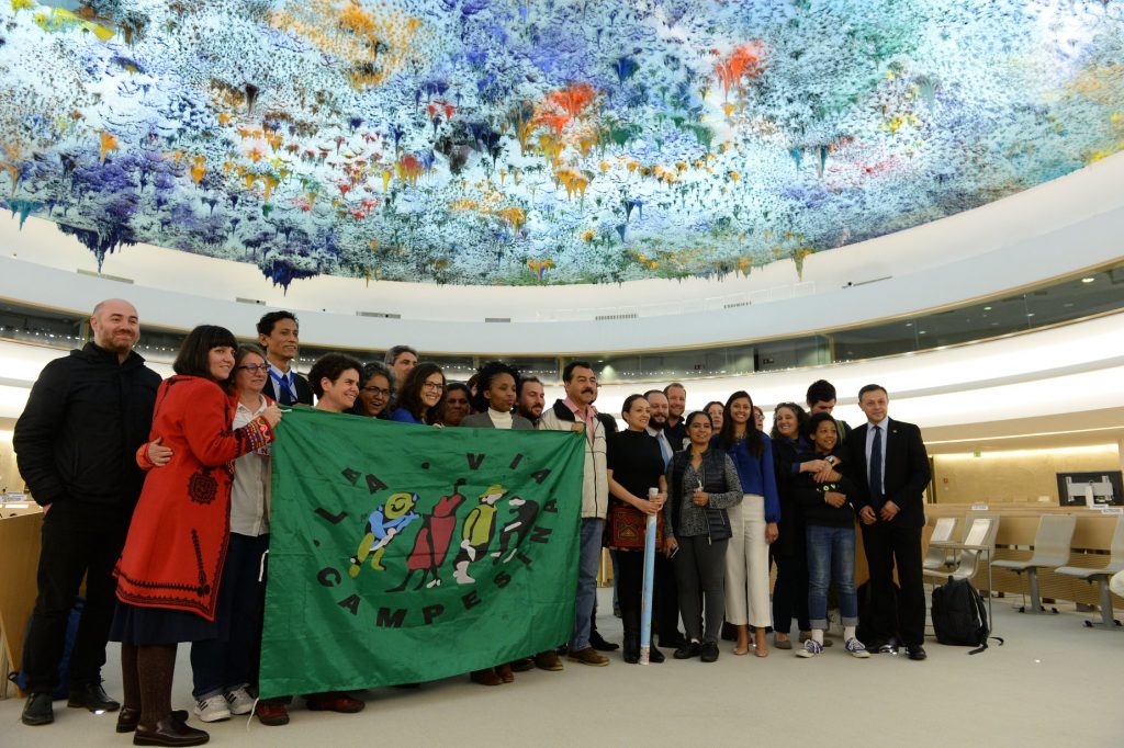 Joint Statement by LVC and CSOs: 5th OEIWG session | UN Declaration on the rights of peasants and other people working in rural areas