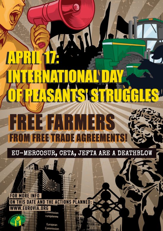 April 17 – ECVC to organise demonstration against Free Trade Agreements!