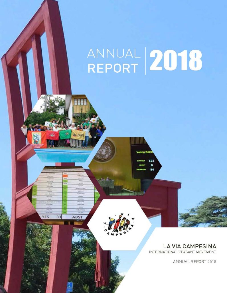 La Via Campesina: 2018 Annual report