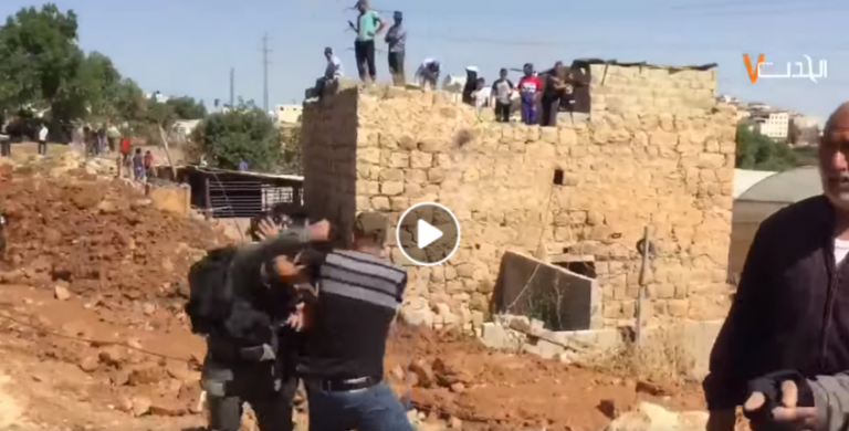 Israeli forces demolish a water harvesting pond and attack Palestinian peasants: UAWC calls upon International actors to intervene