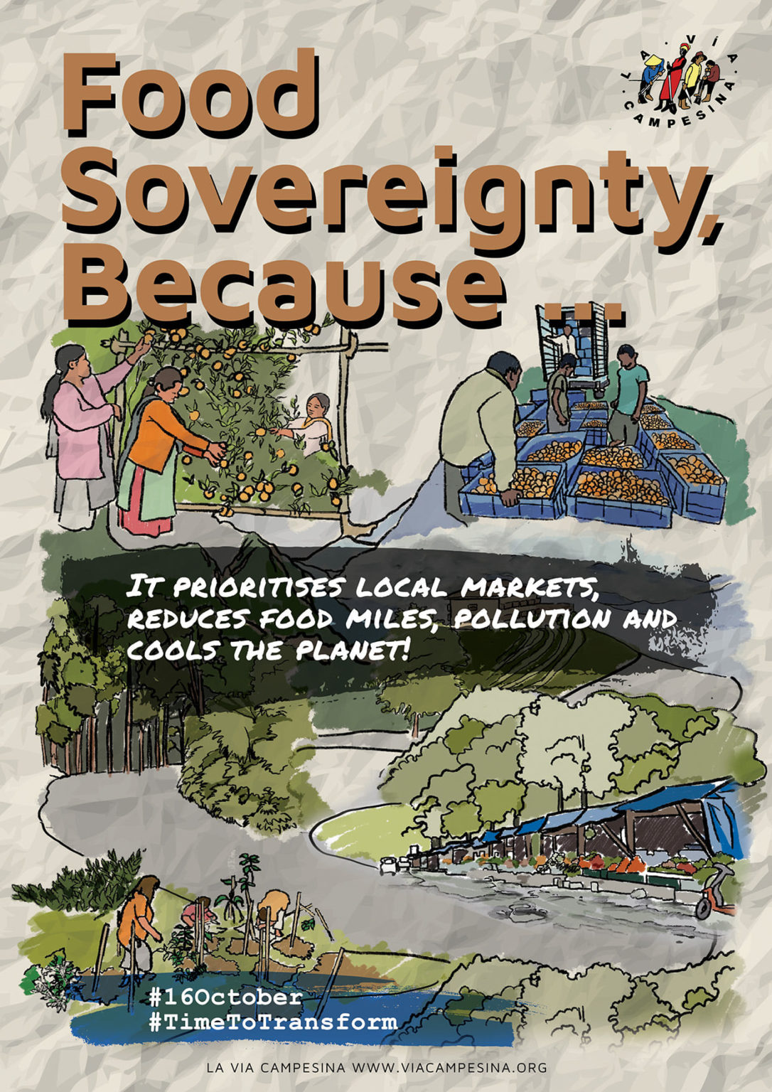 “Food Sovereignty is the flame that will show us the way”, insists La