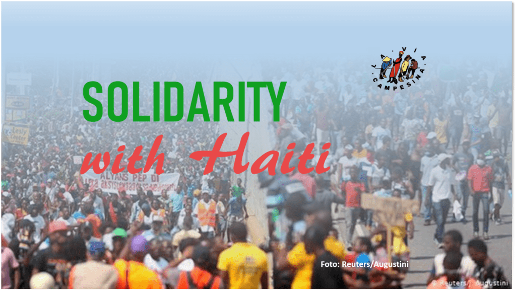 La Va Campesina Calls for Solidarity with Haiti as it Faces both Environmental and Political-Economic Disasters