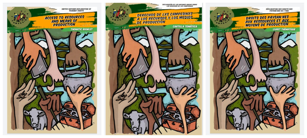 UNDROP Thematic Booklet No. 1: “Access to Resources and Means of Production” Now Available