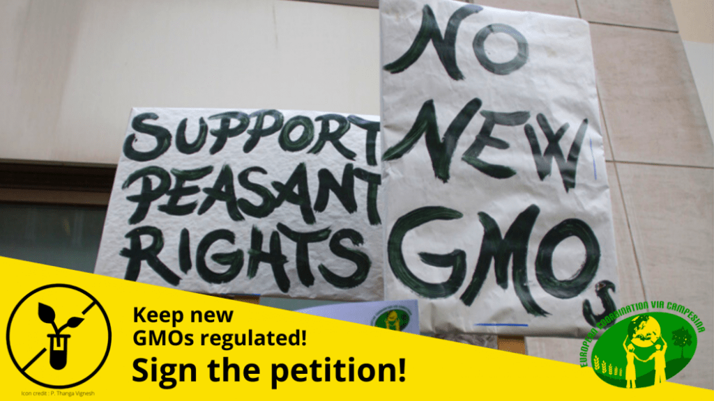 ECVC and allies’ public petition against European Commission’s proposal to deregulate new GMOs: Sign Now!