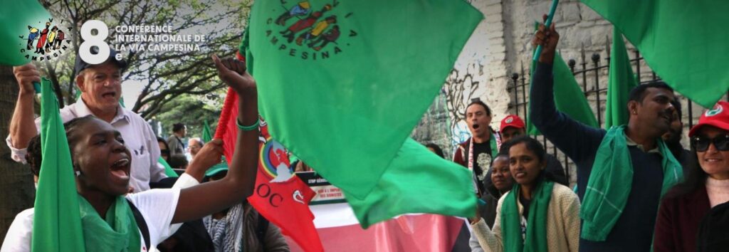 The global peasant movement in Bogotá proclaims: “We defend life, that of peasants and the entire planet.”