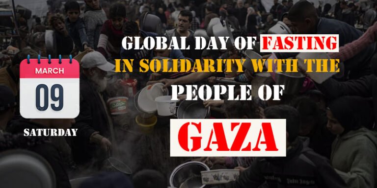 Global Day of Fasting in Solidarity with the People of Gaza