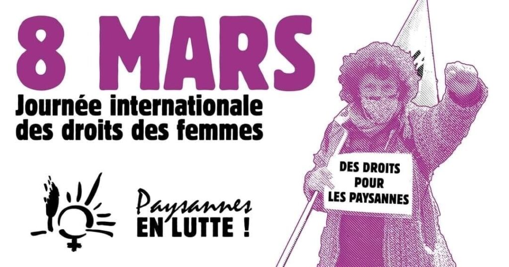 March 8: La Confédération paysanne and FADEAR Call for Action in Support of Women and Peasant Rights