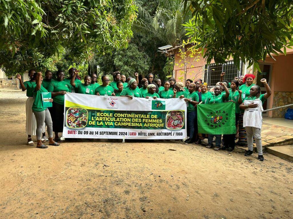 The Peasant Women of La Via Campesina in Africa are saying NO to the WTO and the FTAs