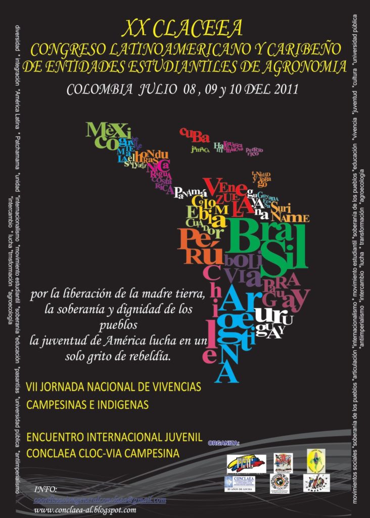 Primer Encuentro Internacional Juvenil CLOC- VIA CAMPESINA y CONCLAEA