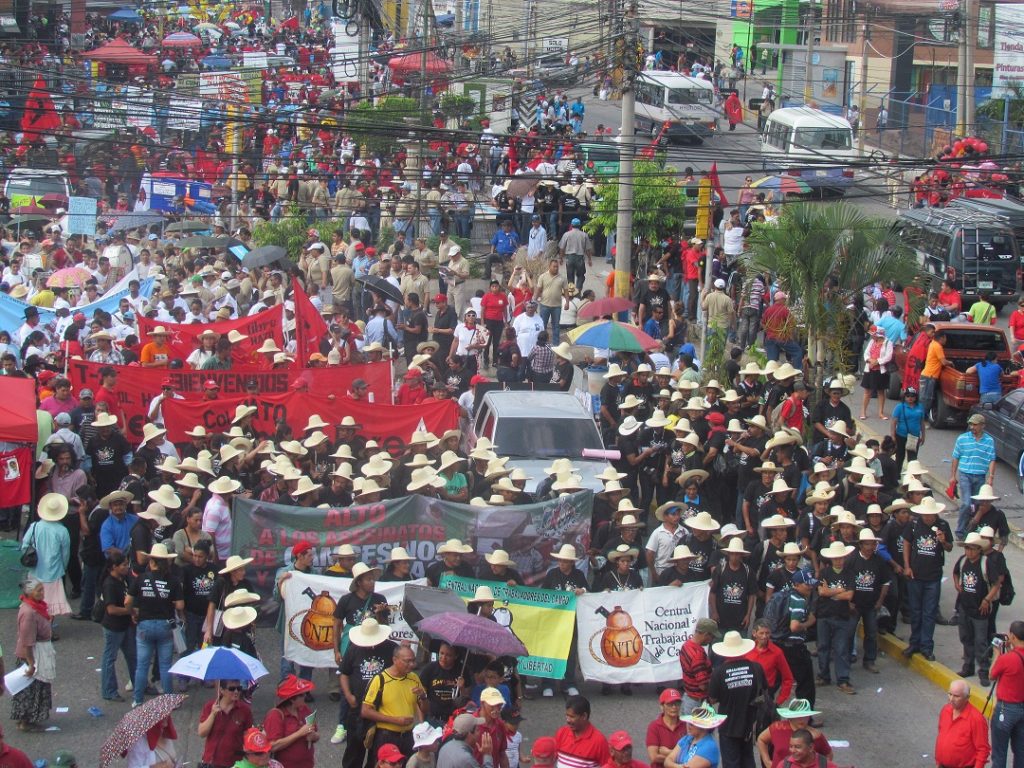 Honduras: Movilización del campesinado por el Día de la clase trabajadora