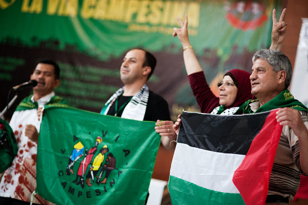 Solidaridad de La Vía Campesina con el pueblo Palestino