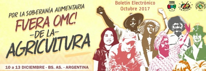 La Vía Campesina – Boletín Electrónico Octubre 2017