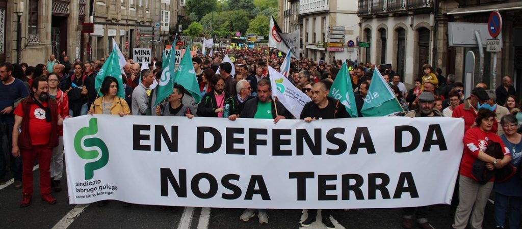 España: El Sindicato Labrego Galego comprometido en la lucha contra una mina de cobre en Touro y O Pino