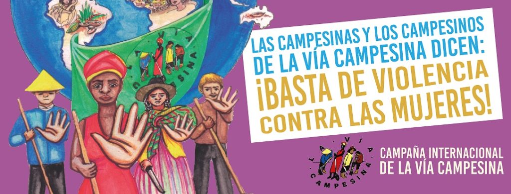 La Vía Campesina llama a Jornada Mundial de Lucha por la Eliminación de la violencia contra las Mujeres