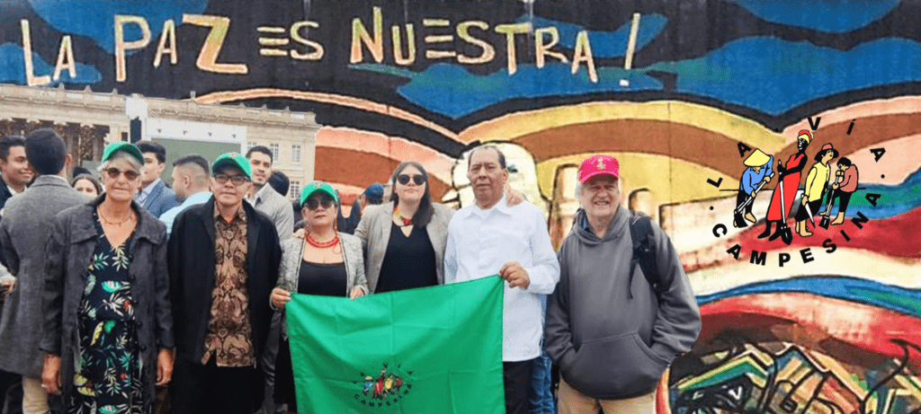 La Vía Campesina reafirma su compromiso con la paz en Colombia