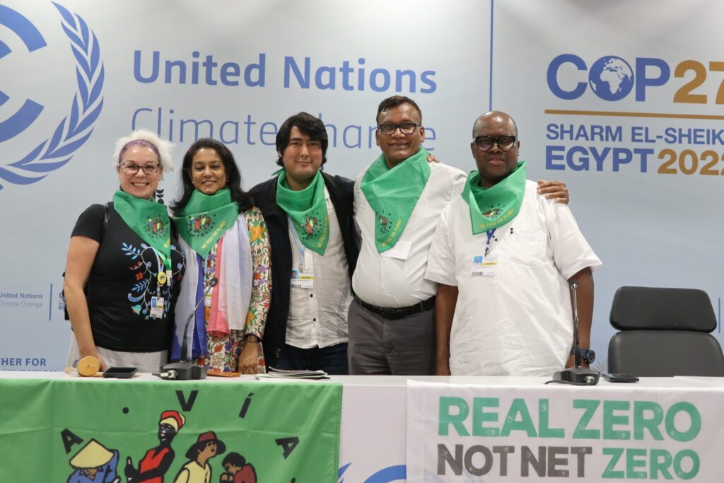 #COP27: Lxs líderes de los movimientos campesinos y medioambientales exigen soluciones populares a la crisis climática