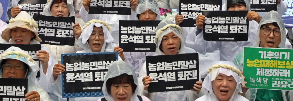 Corea del Sur: Más de 1.000 mujeres campesinas exigen la dimisión de Yoon Seok-yeol en la primera conferencia post-Covid