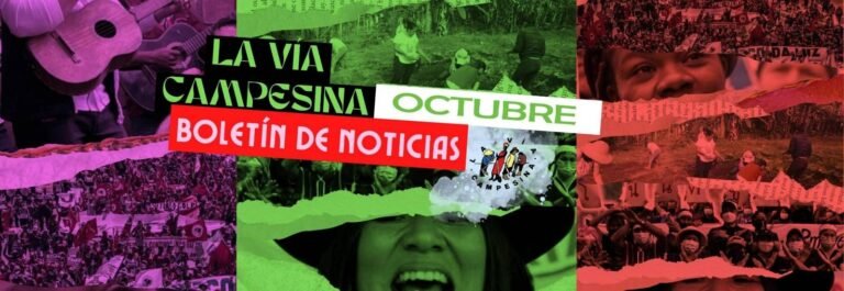 2023 | Boletín de noticias de octubre: Lo más destacado de las organizaciones miembro de La Vía Campesina en todo el mundo