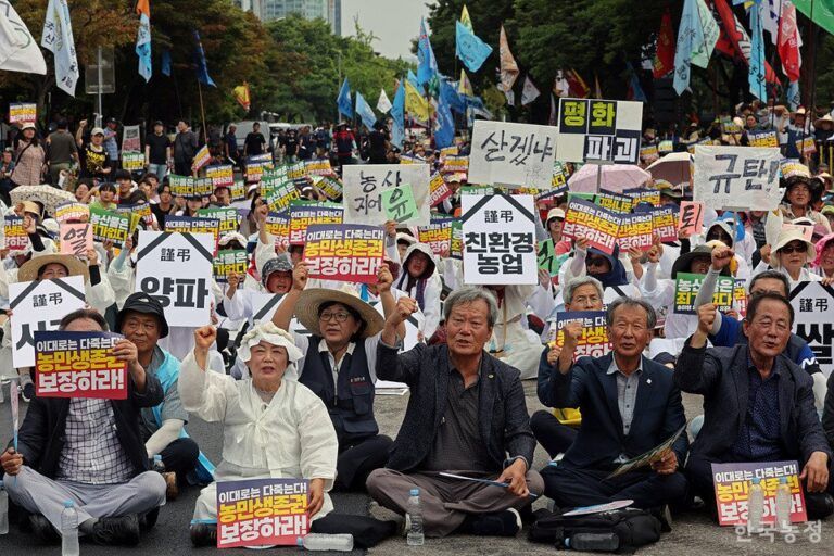 La Vía Campesina expresa solidaridad con lxs campesinxs coreanxs que enfrentan la represión y criminalización