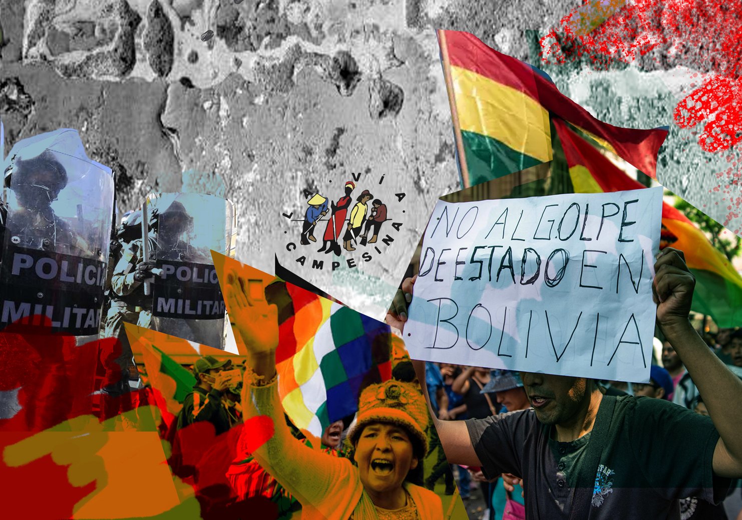 La Vía Campesina movilizada ¡Por la defensa de la Democracia en Bolivia!