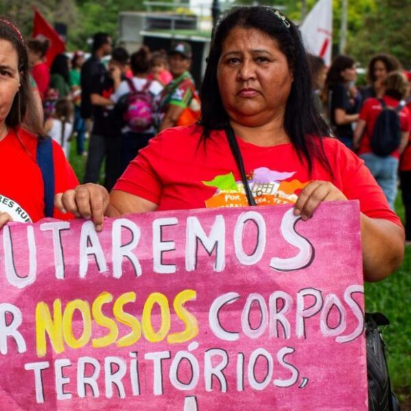 El 25 de noviembre, Día Internacional de Lucha contra la Violencia Contra las Mujeres, mujeres sin tierra realizan actividades colectivas de cuidado y afecto en zonas del MST de todo el país. Foto de : Juliana Barbosa