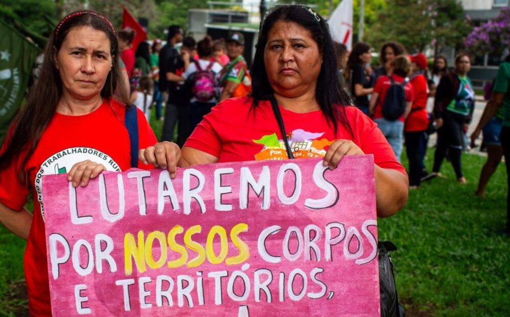 El 25 de noviembre, Día Internacional de Lucha contra la Violencia Contra las Mujeres, mujeres sin tierra realizan actividades colectivas de cuidado y afecto en zonas del MST de todo el país. Foto de : Juliana Barbosa