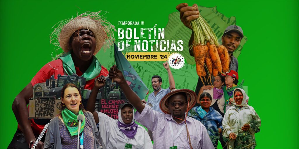 2024 | Boletín de Noticias de noviembre: Lo más destacado de las organizaciones miembros de La Vía Campesina en todo el mundo