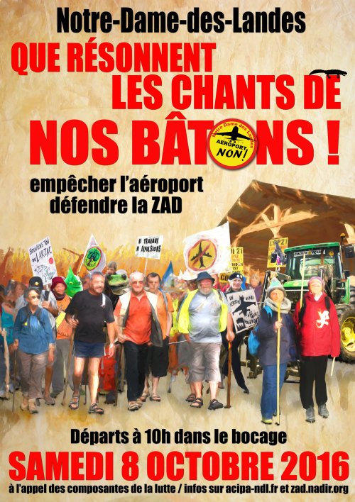 France : Que résonnent le 8 octobre prochain les chants de nos bâtons