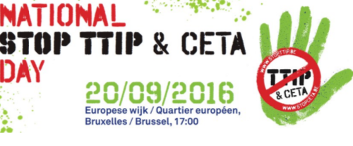 Bruxelles : Manifestation anti-TTIP/CETA du 20.09