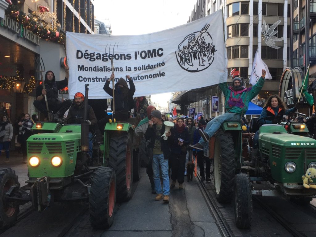 Uniterre: Manifestation du 9 décembre à Genève – A bas l’OMC, vive la souveraineté