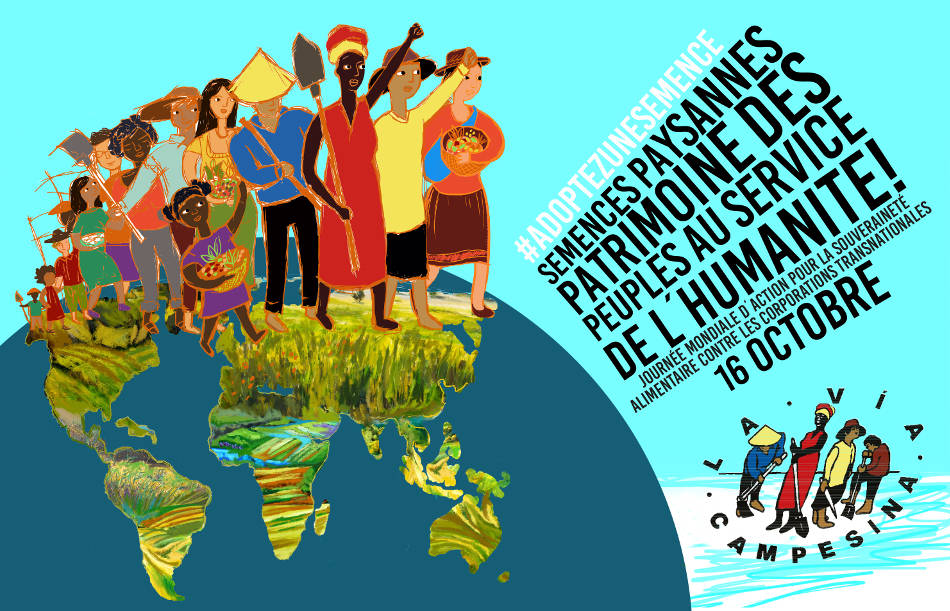 16 octobre: La Via Campesina relance la « Campagne mondiale pour les semences paysannes, un patrimoine des peuples au service de l’humanité »