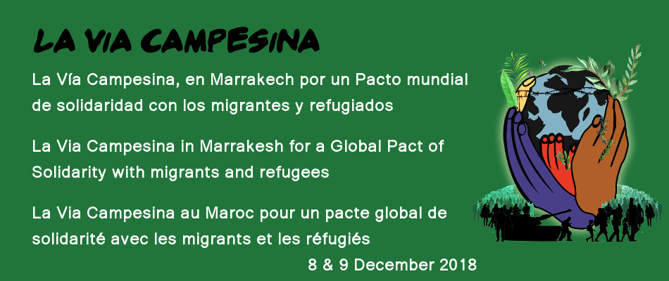 La Via Campesina au Maroc pour un pacte global de solidarité avec les migrants et les réfugiés