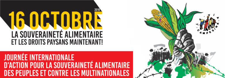 Journée internationale d’actions pour la souveraineté alimentaire des peuples et contre les multinationales