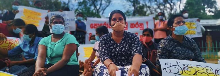 Srilanka : Les femmes intensifient leurs protestations contre l’exploitation des entreprises de microfinancement dans les zones rurales