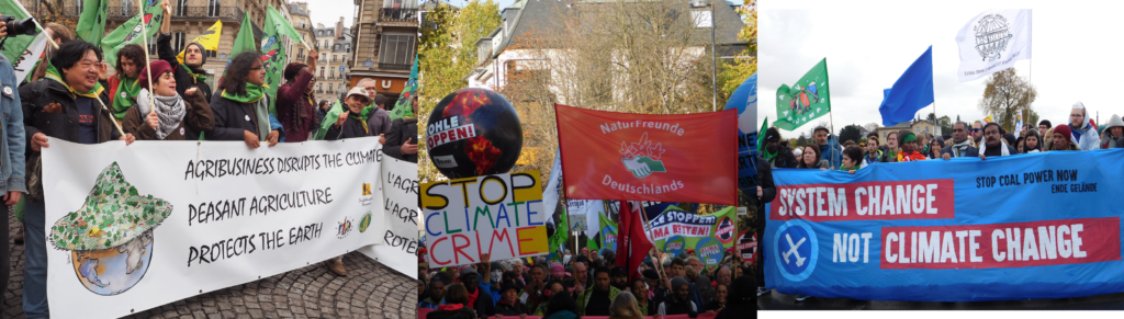 Travailleuses et travailleurs de la terre, unissons-nous ! Souveraineté alimentaire pour la justice climatique maintenant !