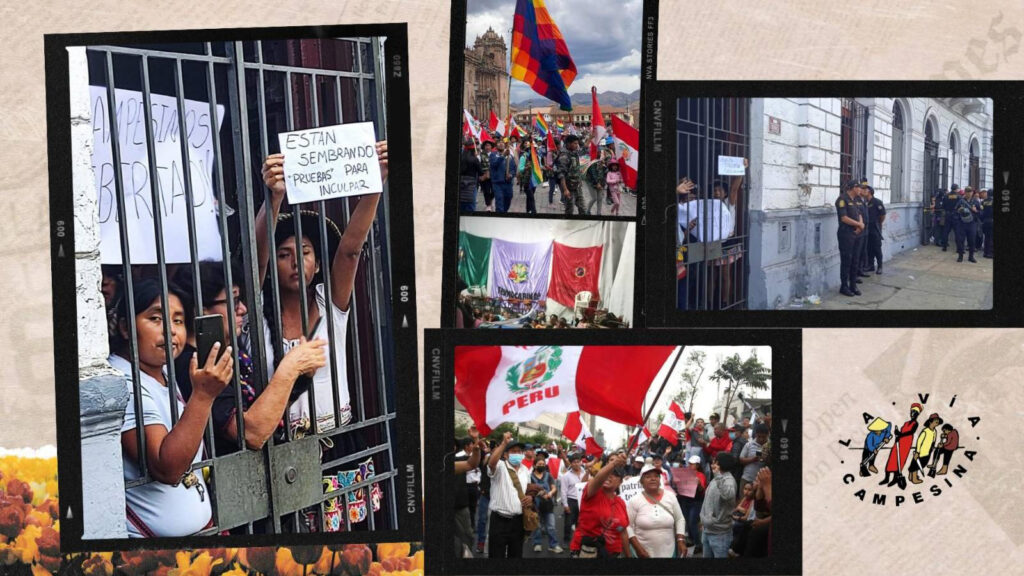 Pérou : Déclaration de LVC contre la persécution des leaders paysan·nes et autochtones et les assassinats de manifestant·es
