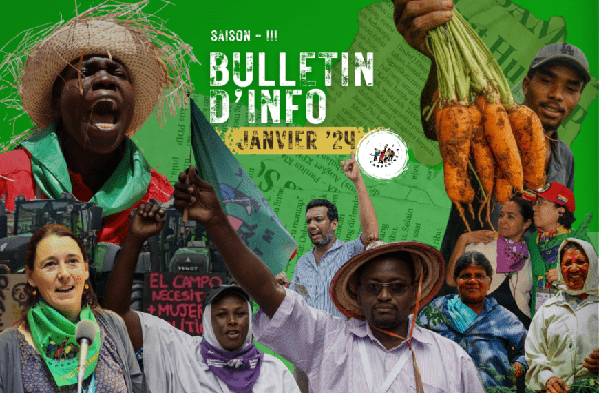 2024 | Bulletin de janvier : L’actu des organisations membres de La Via Campesina dans le monde