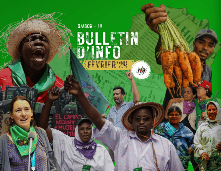 2024 | Bulletin d’info de février : L’actu des organisations membres de La Via Campesina dans le monde