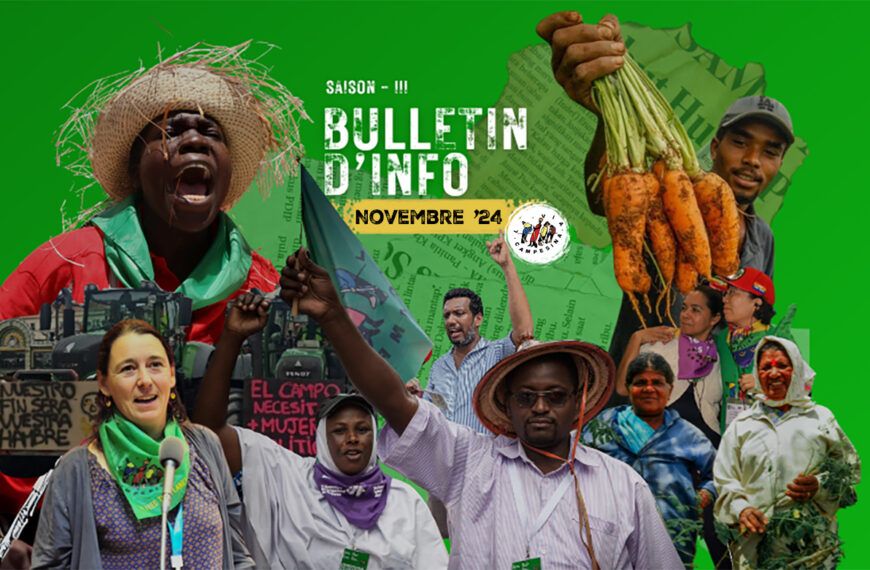 2024 | Bulletin d’info de novembre : L’actu des organisations membres de La Via Campesina à travers le monde